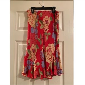 Multicolor flow skirt